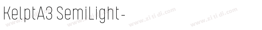 KelptA3 SemiLight字体转换